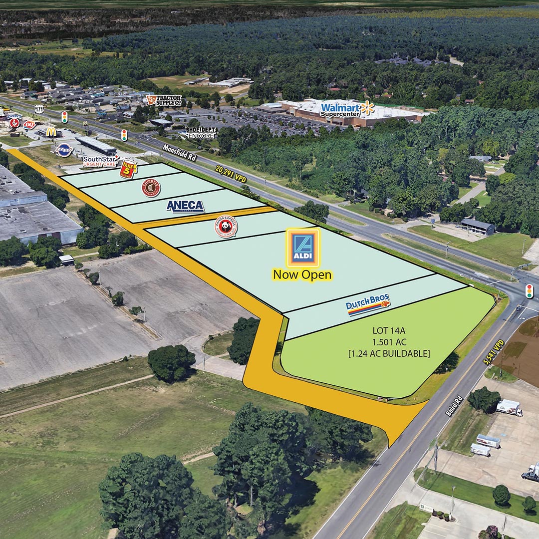 Shreveport, LA Grocery-Anchored Strip Available