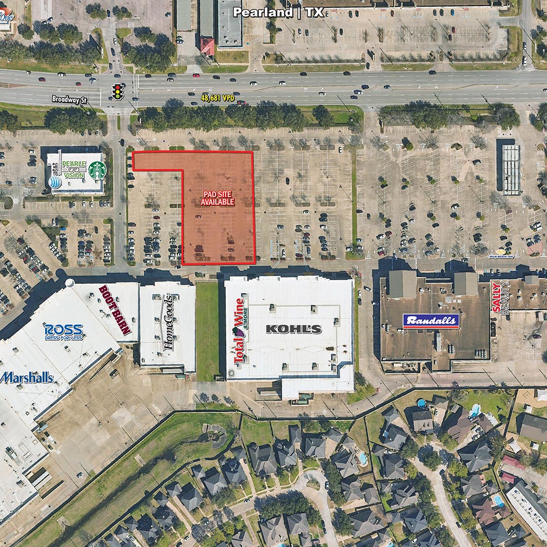 Kohl’s Pad Site – Ground Lease Only #556 Pearland West featured image